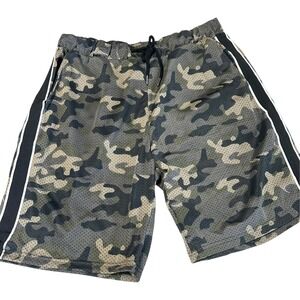 Cornerstore Bodega Basketball Shorts Mens Medium Camo NWT Mesh Cinch Tie Pockets